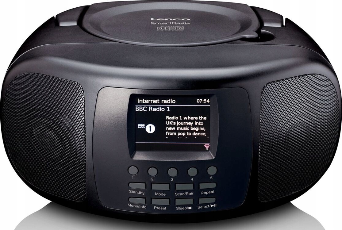 Internetový radiopřehrávač Lenco SCD-6000BK Dab+ Rds CD MP3 SmartRadio Bt