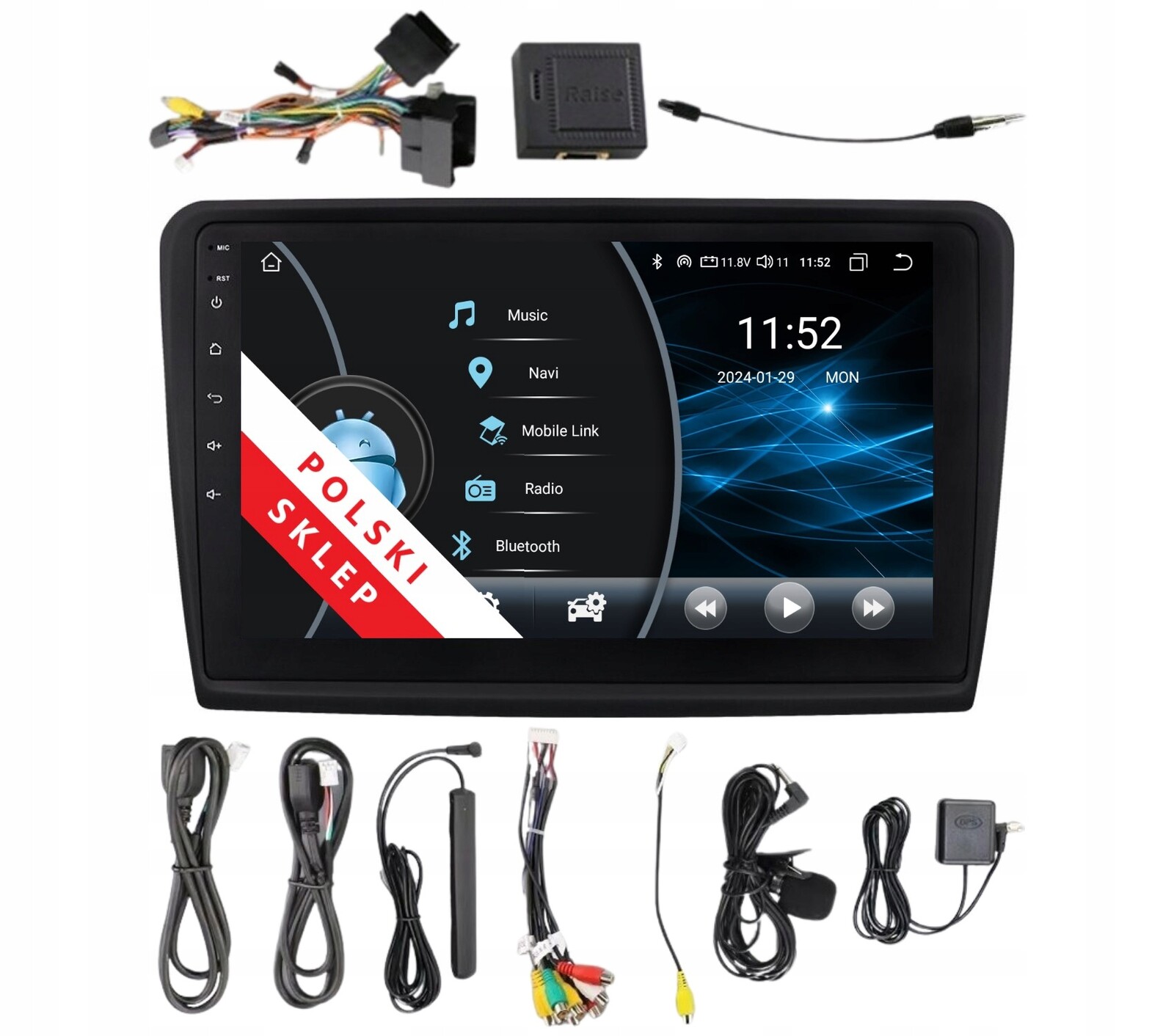 Navigace Rádio 2DIN Android Škoda Superb 2 II 2/32 Gb Dsp Carplay Lte