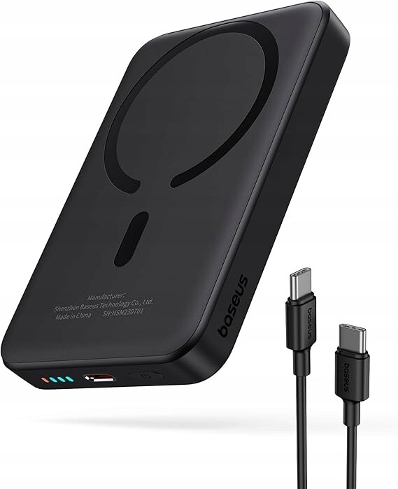 Baseus Magsafe Powerbank 10000mAh Pd 20W iPhone Mini Usb-c Černá