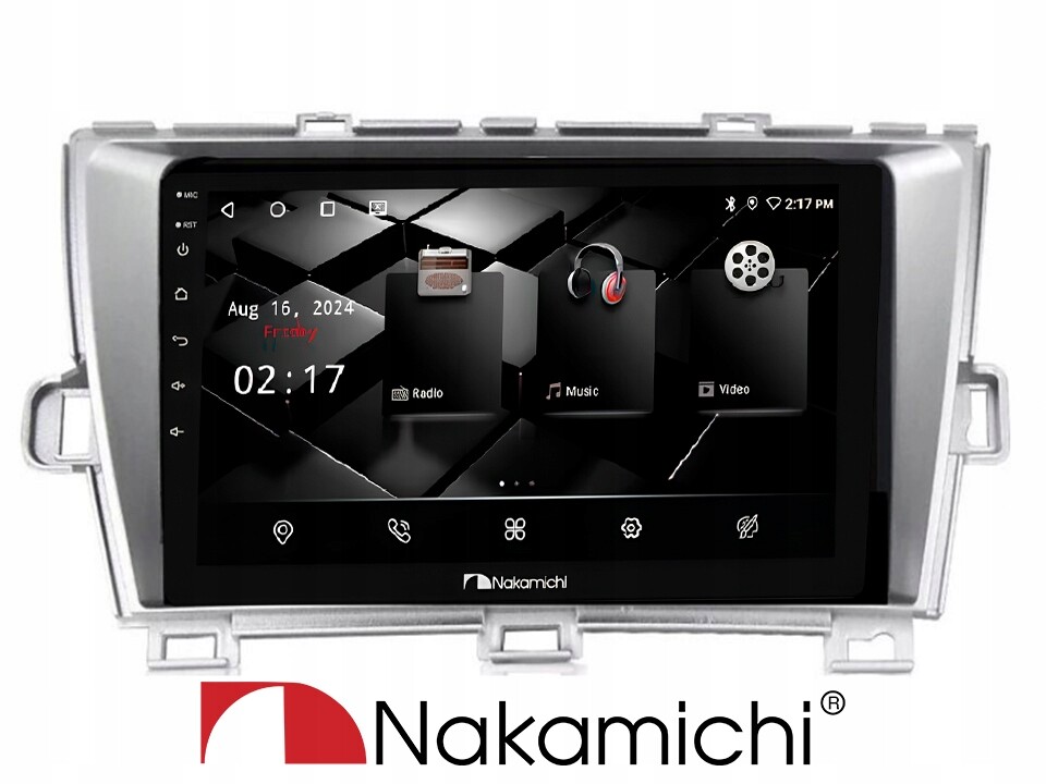 Nakamichi NAM5260 Toyota Prius 2009-2013 2/32 Android CarPlay Bluetooth