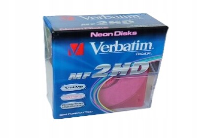 Diskety Verbatim Neon Disks MF2HD 1,44MB 3,5