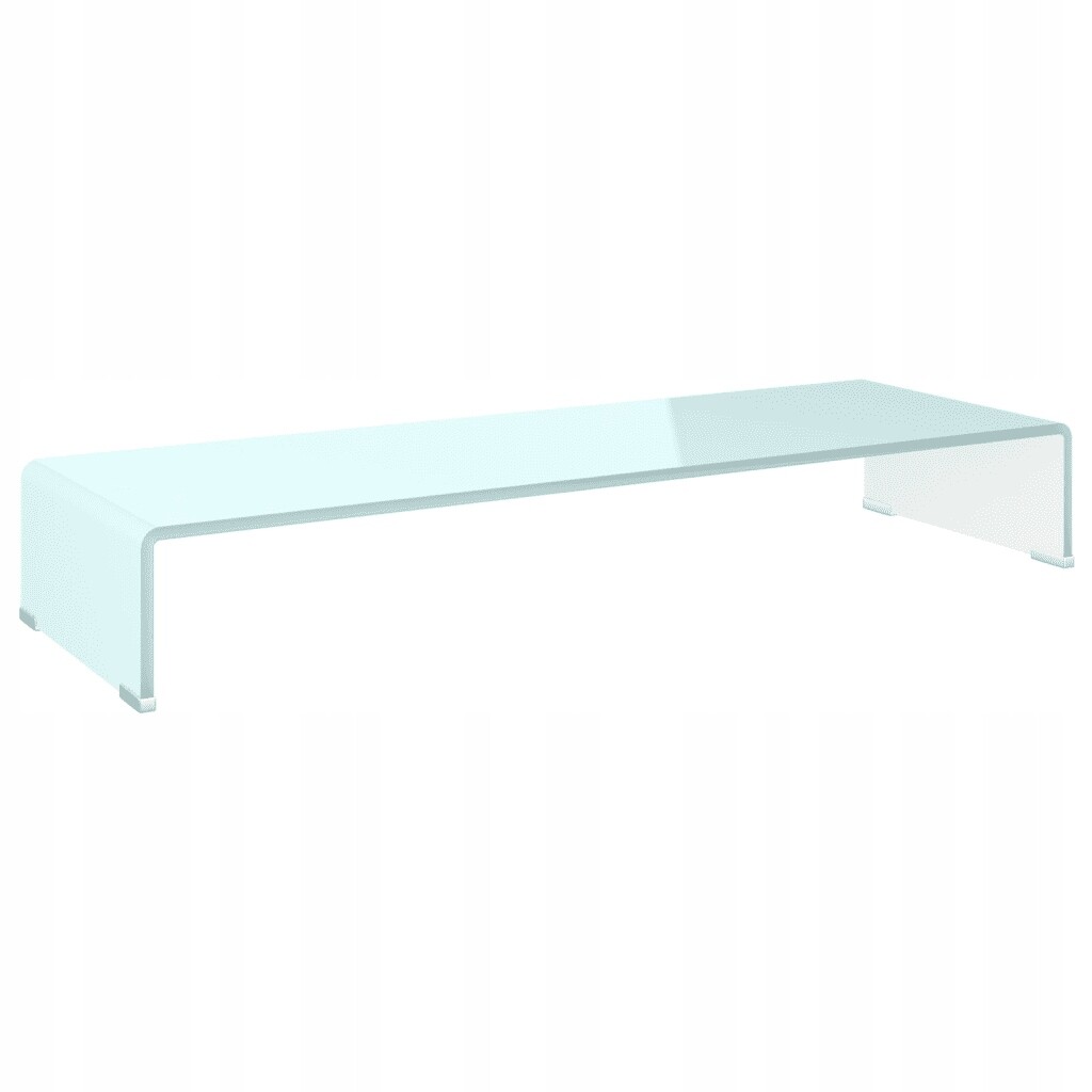 vidaXL Podstavec pod monitor/TV, zelené sklo, 90x30x13 cm