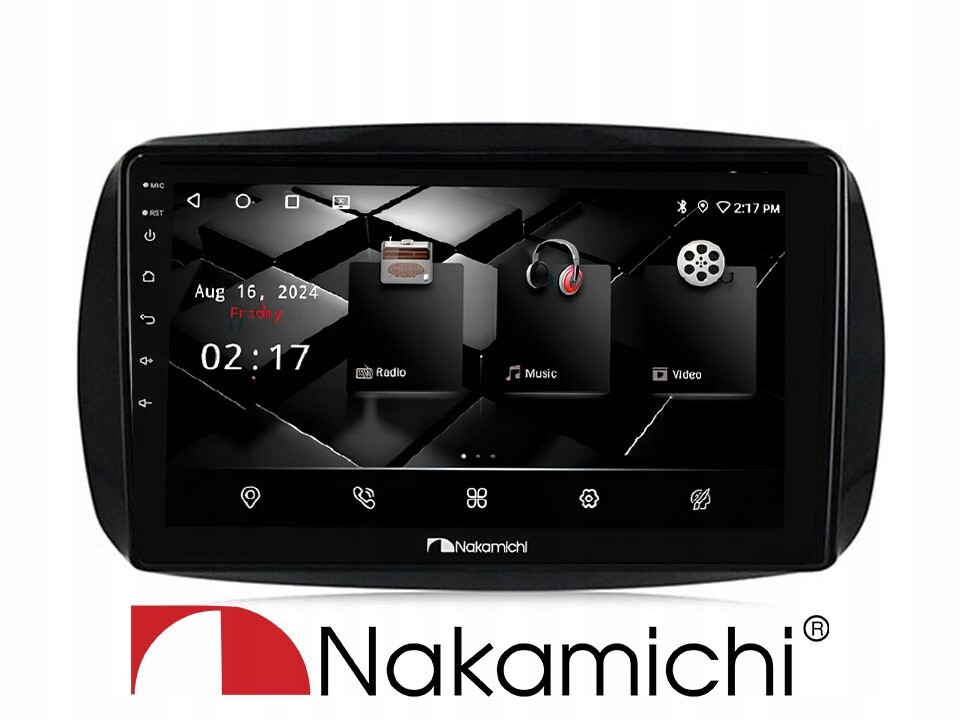 Nakamichi NAM5260 Benz Smart Fortwo 15-18 2/32 Android, CarPlay, Bluetooth