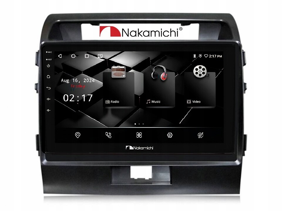 Nakamichi NAM5260 Land Cruiser 200 2007-15 2/32 Android CarPlay Bluetooth