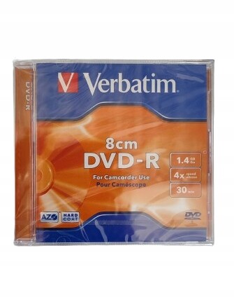Dvd-r disky pro kamery Verbatim 8 cm 1,4 Gb