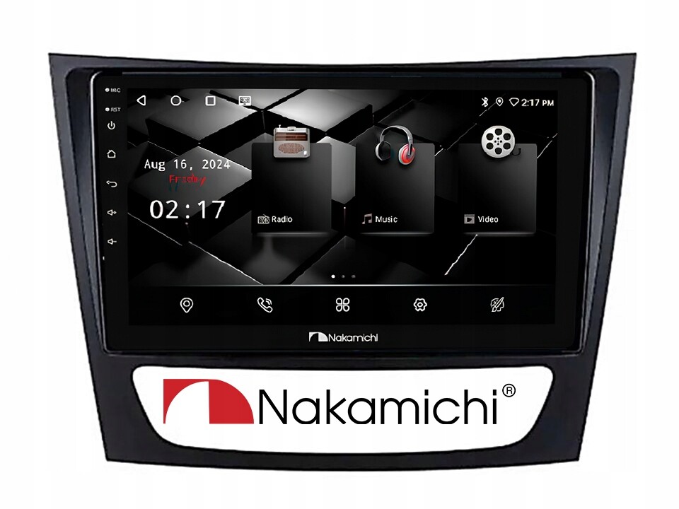 Nakamichi NAM5260 Benz třídy E (9 palců) 2/32 Android, CarPlay, Bluetooth