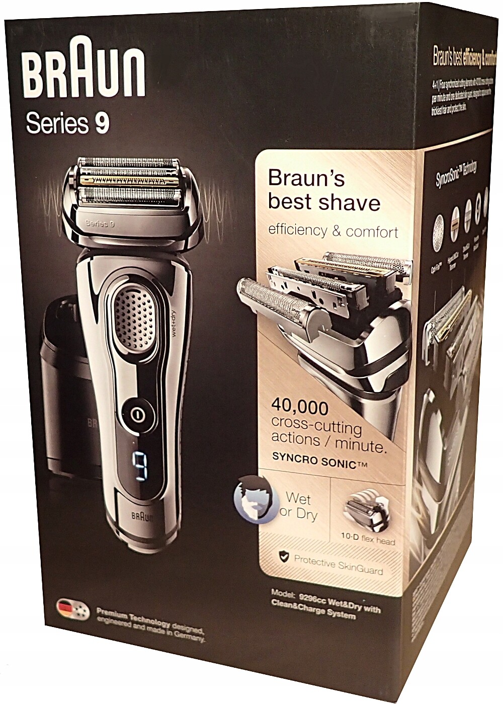 Holicí Strojek Pánský zastřihovač Braun 9296cc Series 9 Chrom