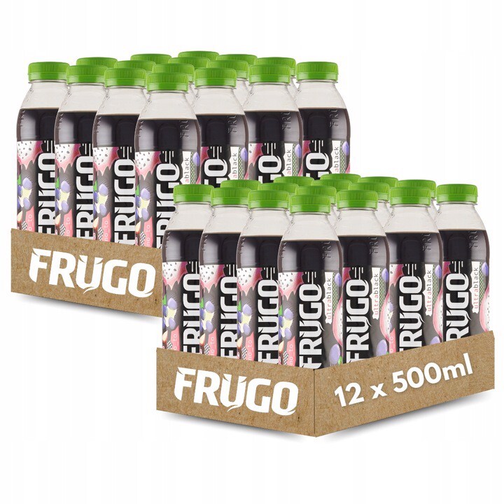Frugo Ultra Black Neperlivý víceovocný nápoj 500 ml x 24 kusů