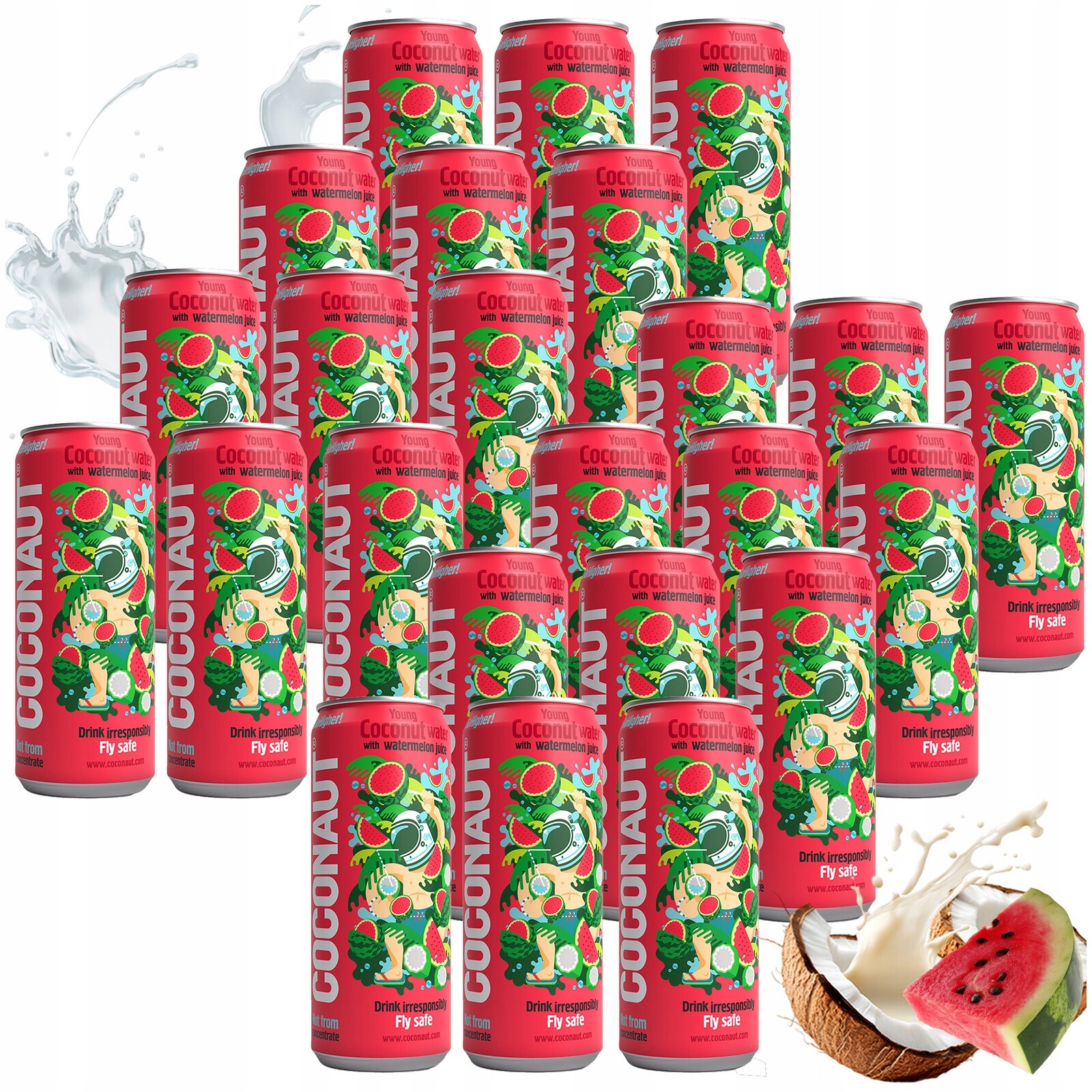 Coconaut Watermelon Neperlivá Voda Z Mladého Kokosu S Melounovou Šťávou