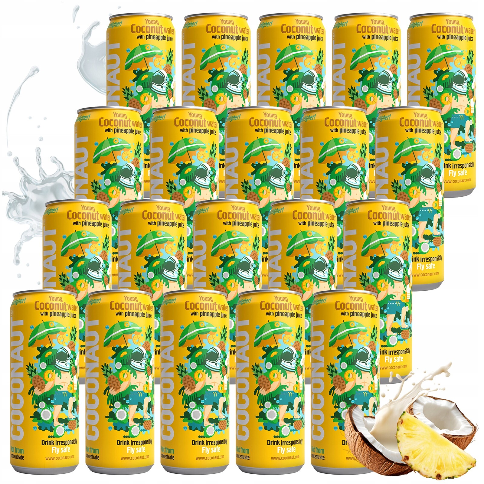 Kokosová Voda Neperlivá Coconaut 320 ML Přírodní S Ananasovou Šťávou