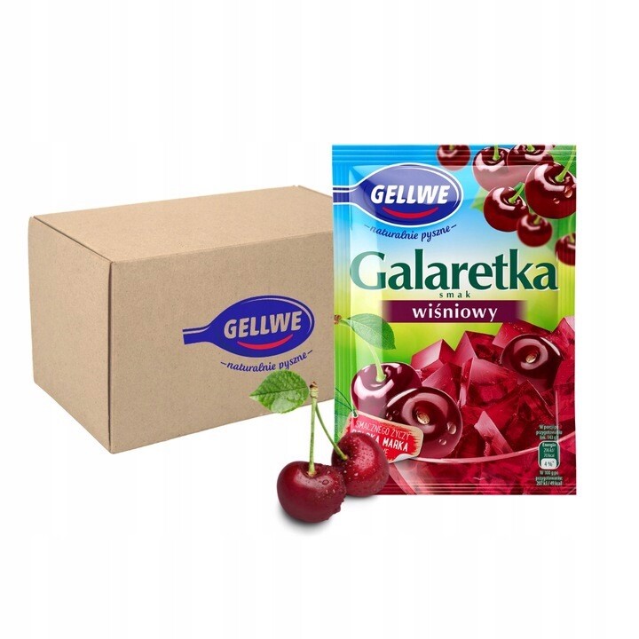 Gellwe Želé třešňová příchuť 72 g x 20 kusů