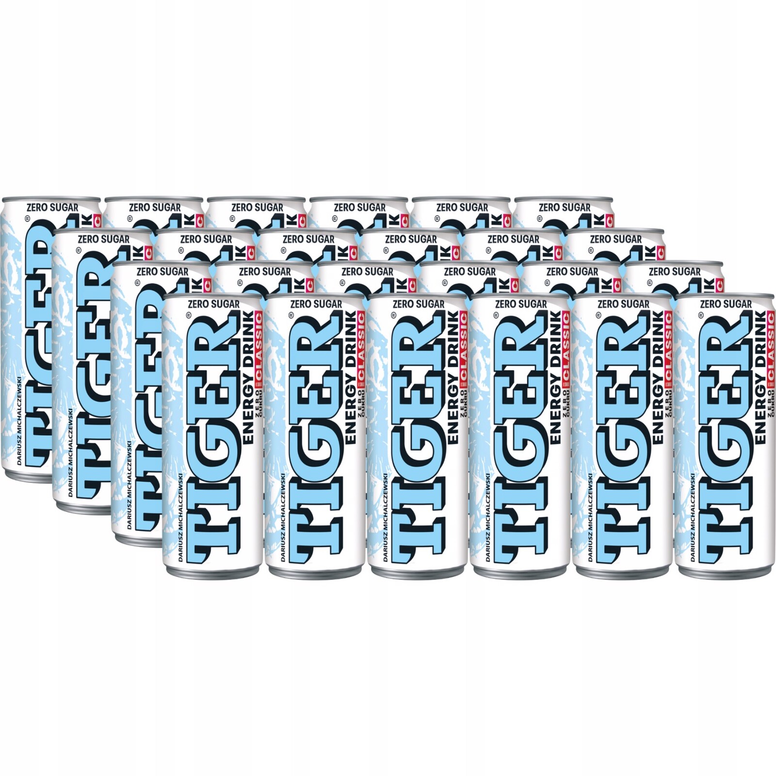 Tiger Zero Sycený energetický nápoj bez cukru 250 ml x 24 kusů