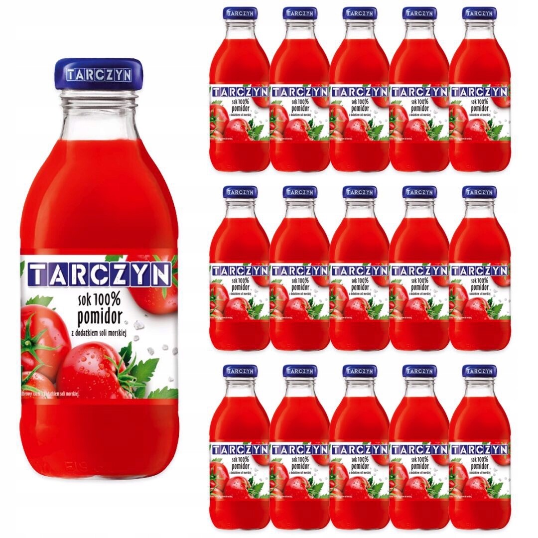 Tarczyn Šťáva 100% rajče z mořské soli 300 ml x 15 kusů