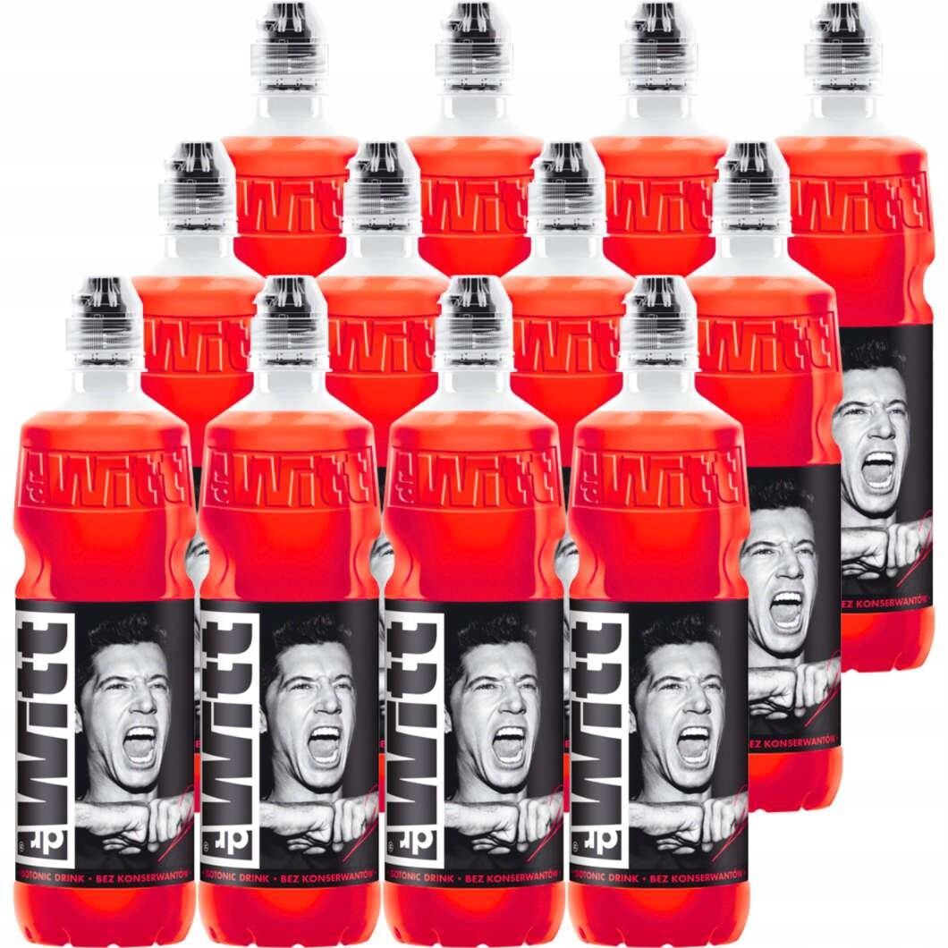 DrWitt Izotonický nápoj červený pomeranč 750 ml x 12 kusů