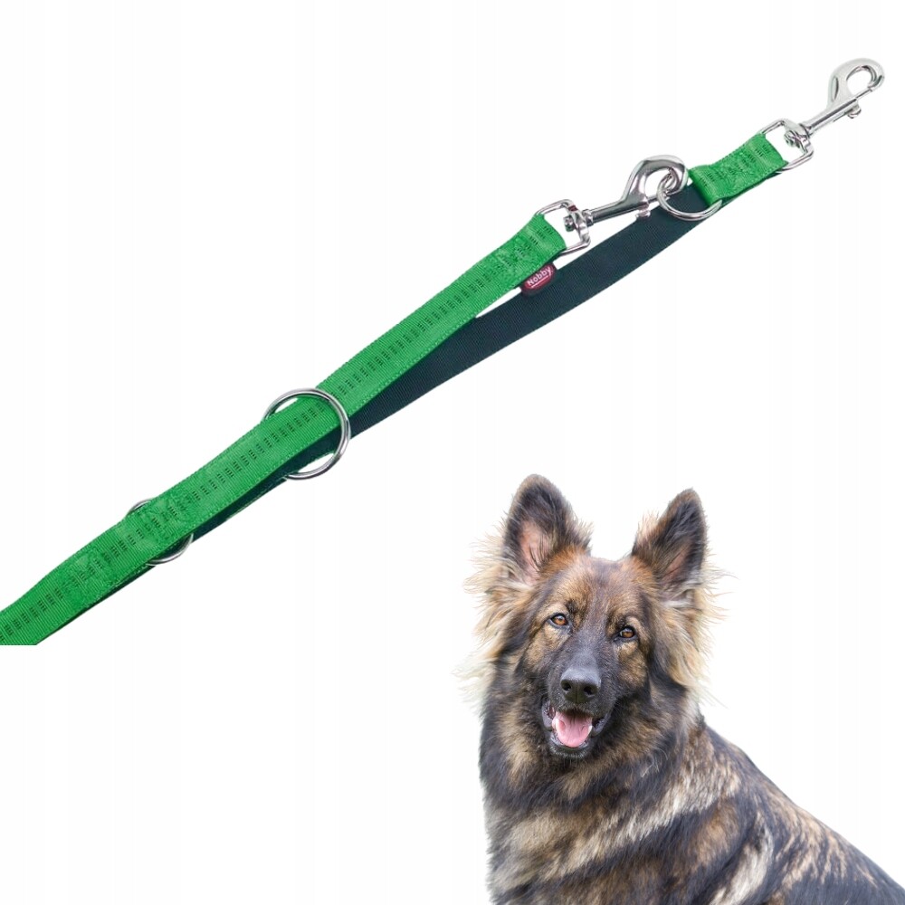 Vodítko Nobby nastavitelná L-XL zelená 2,5/200 cm