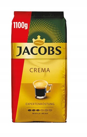 Káva zrnková Arabica Jacobs Crema 1100 g