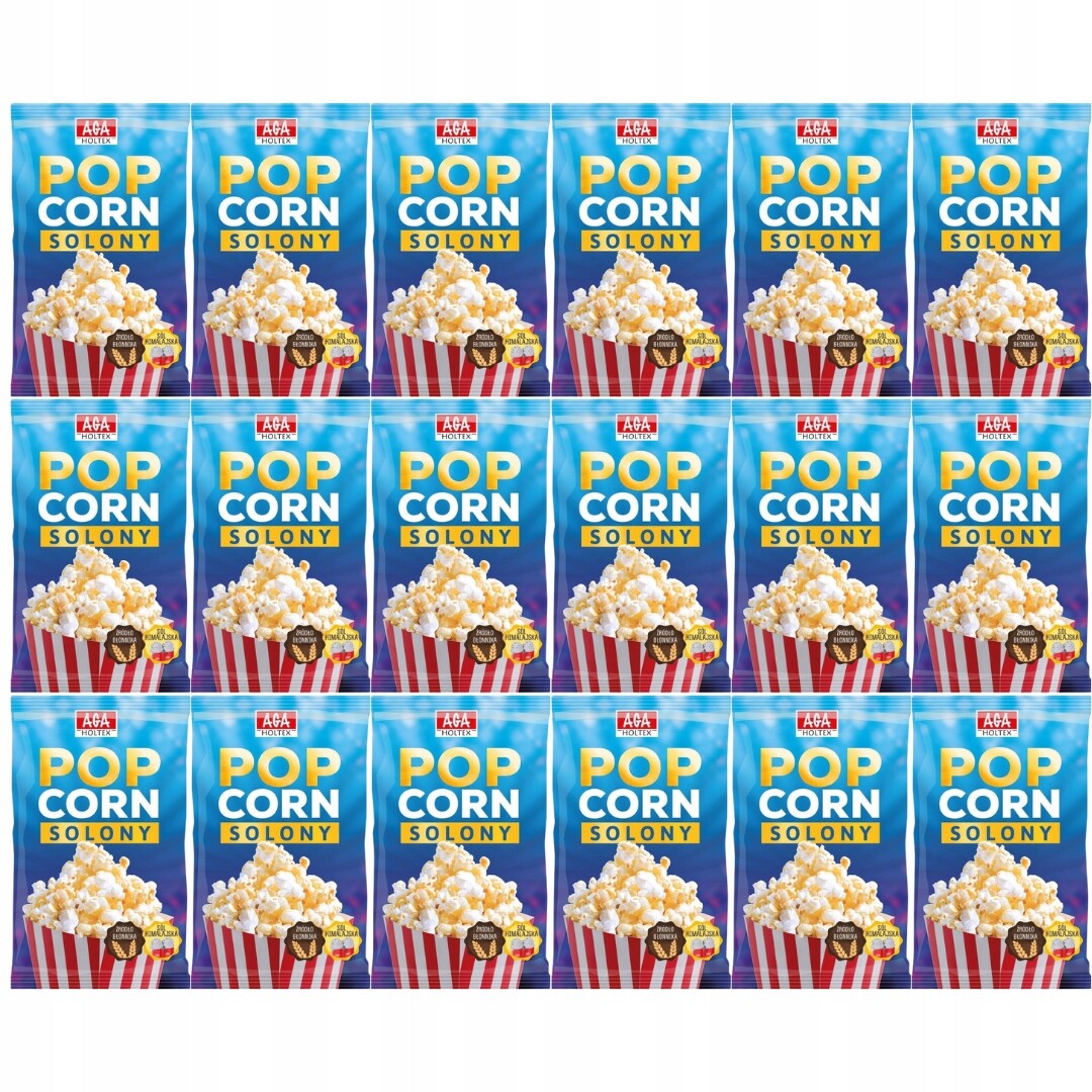 Aga Holtex Solený popcorn 90 g x 18 kusů