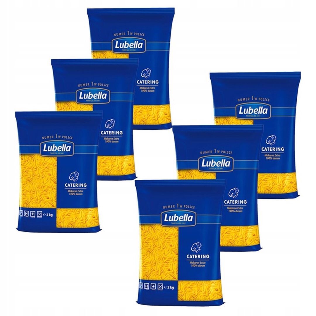 Lubella Catering Těstoviny 2 kg x 6 kusů