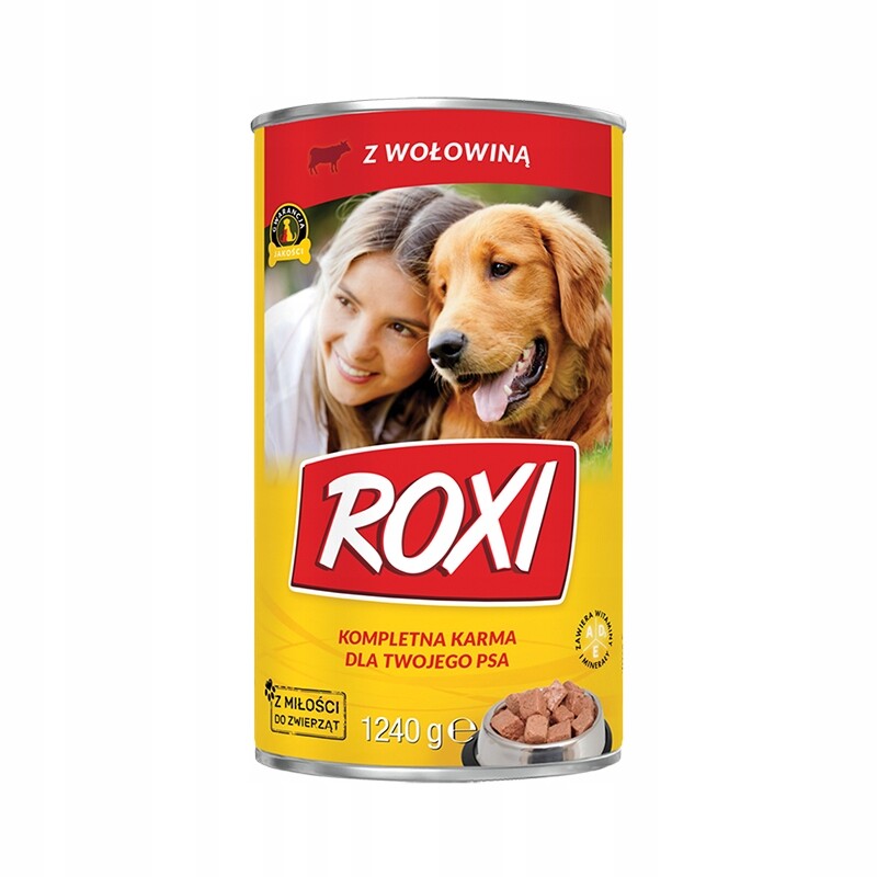Roxi Plechovka 1240 g s Hovězím Masem