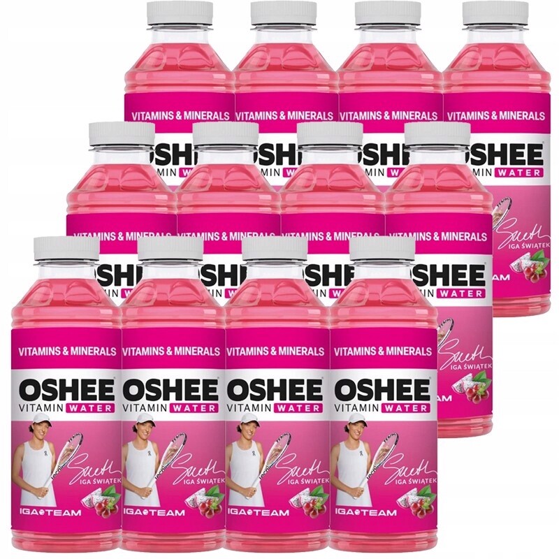 Oshee Vitamin Watero příchuť červených hroznů dragonfruit 555 ml x 12 kusů