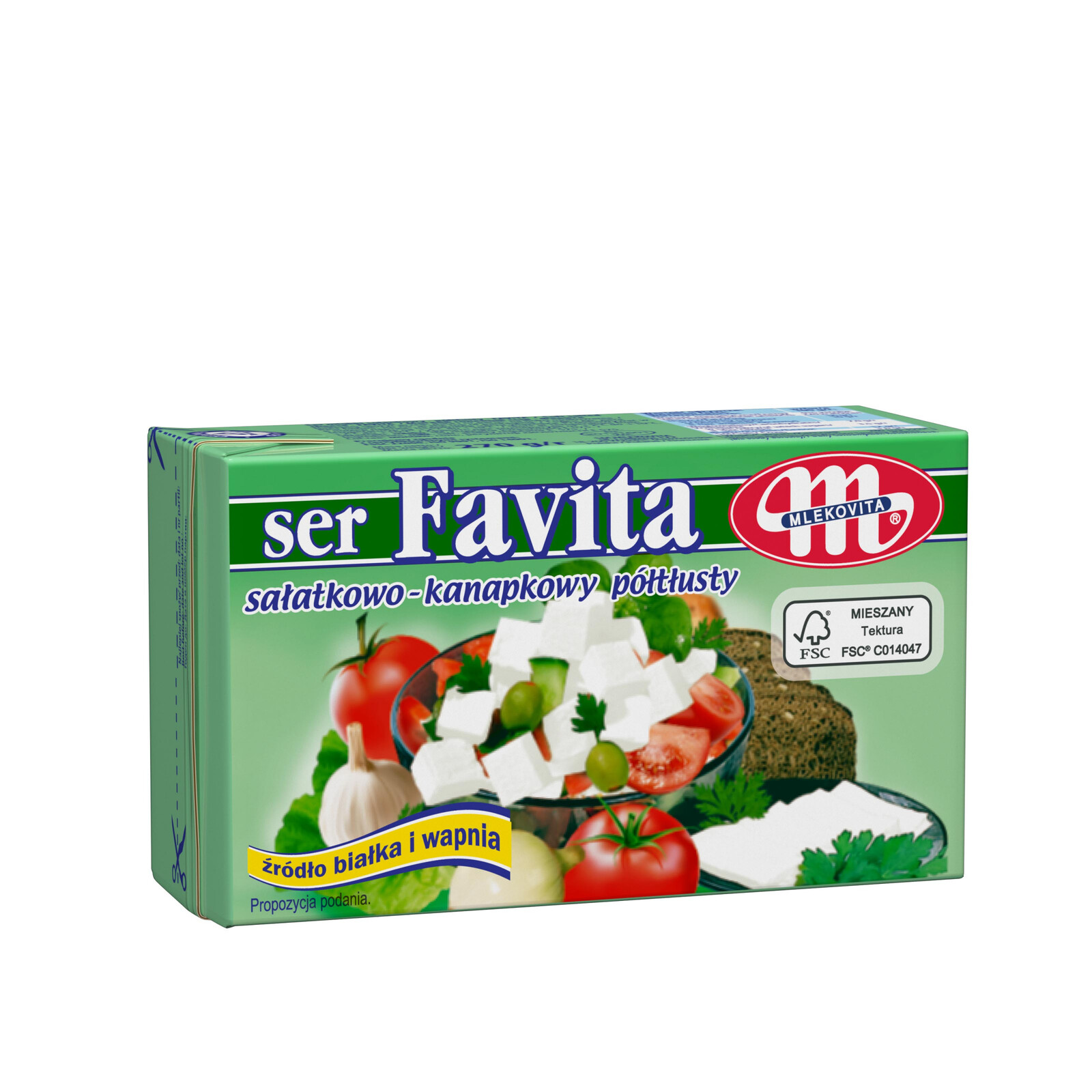 Salátový sýr Mlekovita 6x0,27 kg