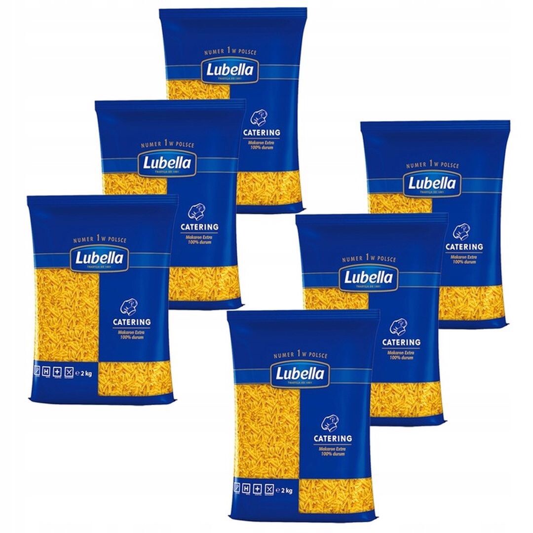 Lubella Catering Těstoviny fusilli 2 kg x 6 kusů
