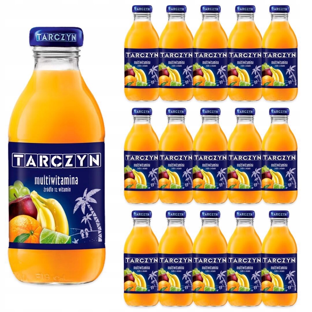 Tarczyn Multiovocný nápoj multivitamín 12 vitamínů 300 ml x 15 kusů