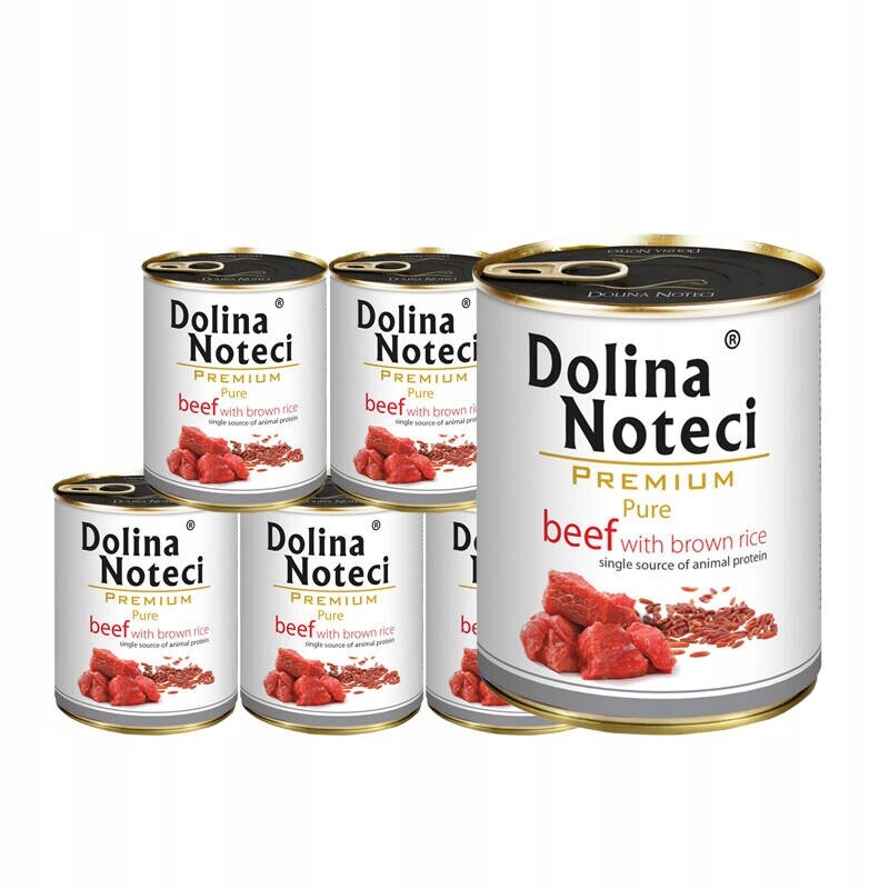 Krmivo pro alergické psy Dolina Noteci Premium Pure hovězí maso 6 x 800 g