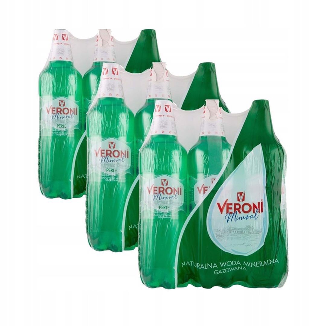 Veroni Mineral Perle Přírodní perlivá minerální voda 1,5 l x 18 kusů