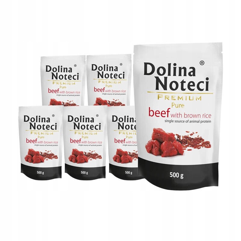 Krmivo pro alergické psy Dolina Noteci Premium Pure hovězí maso 10 x 500 g