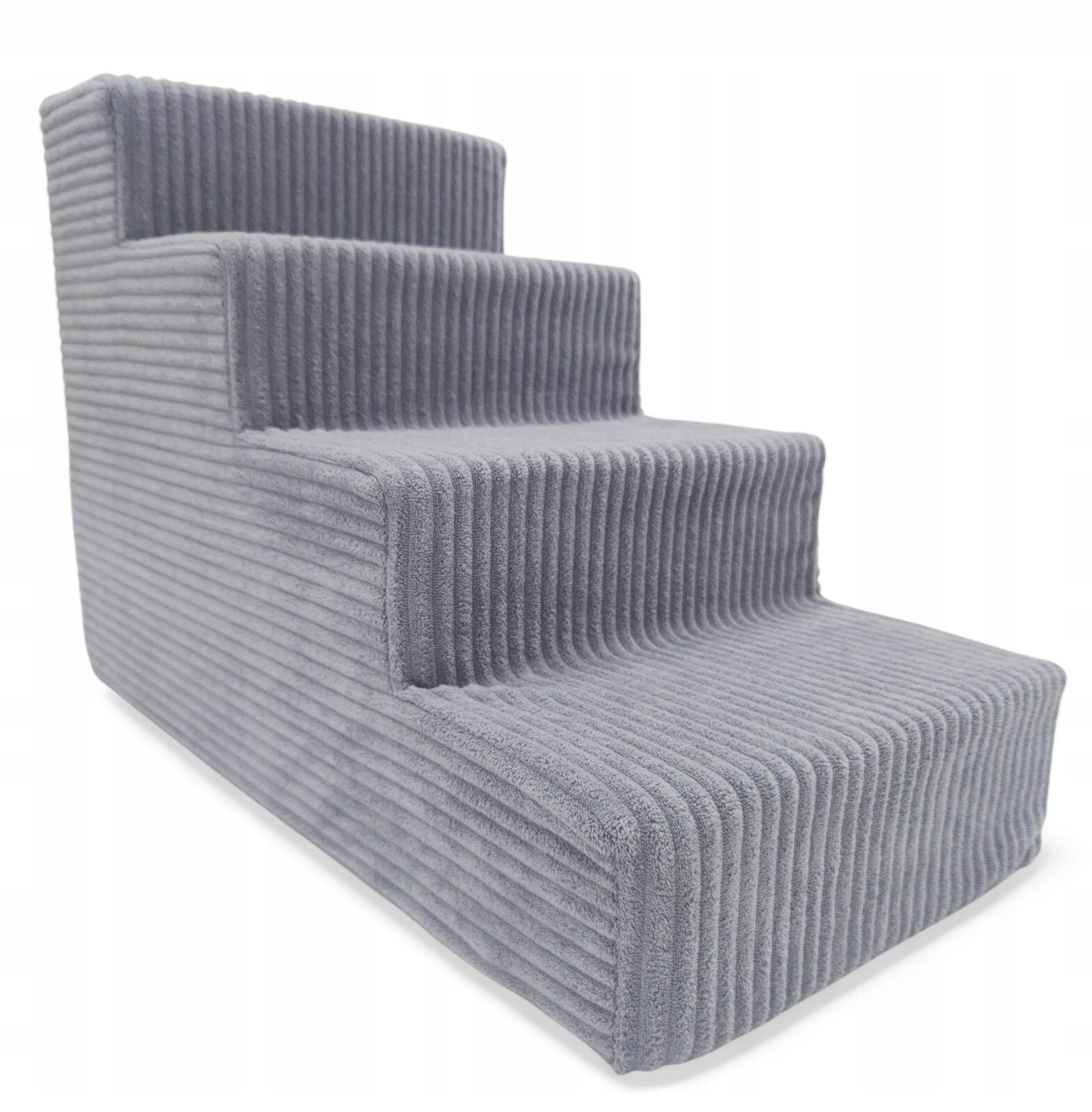 Schody Schůdky Stabilní Pro Psa Rampa Plošina 4 Stupně 40 cm Šedá