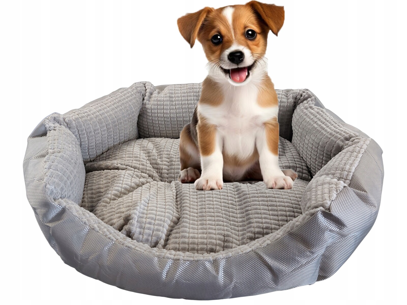 Pelíšek Pro Psa Kočku Šedé S Polštářkem Postel Pro Psa Pro Maltézáky L