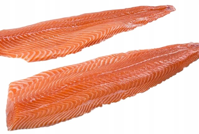 Atlantický Losos Filé Trym D Svěží Ručně Vyřezávaný Bez Kosti 1 kg