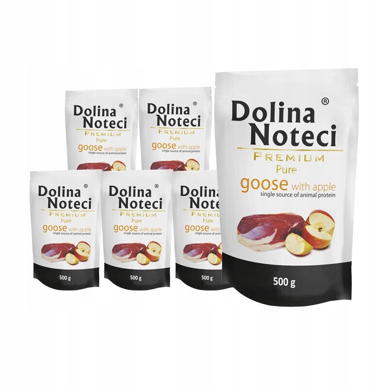 Krmivo pro alergické psy Dolina Noteci Premium Pure husa sada 10 x 500 g