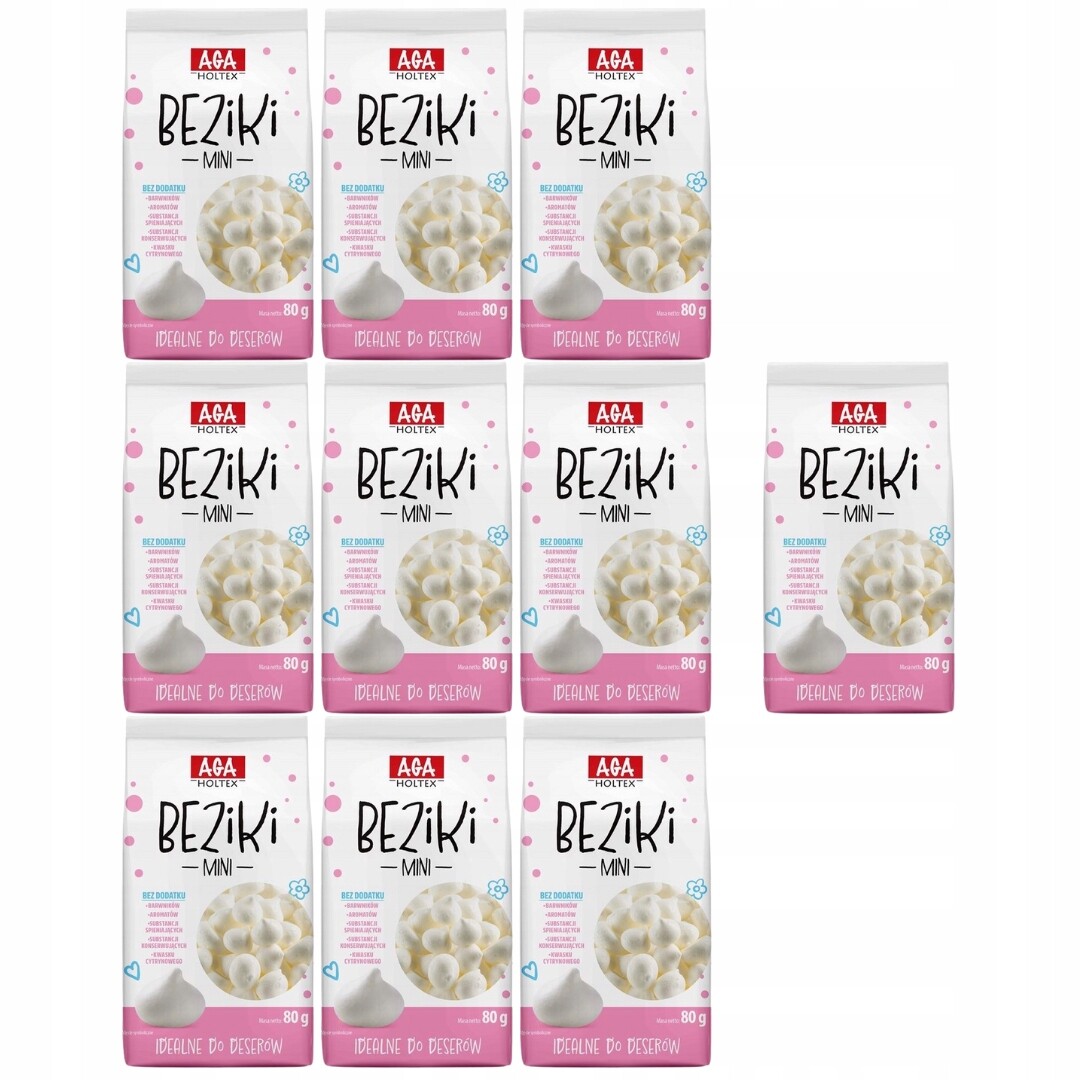 Aga Holtex Mini sněhové pusinky 80 g x 10 kusů