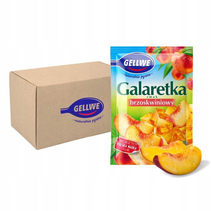 Gellwe Želé broskvová příchuť 72 g x 20 kusů