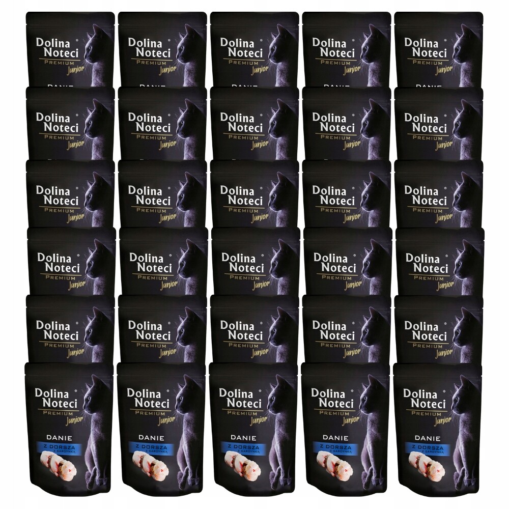 Dolina Noteci Premium Jídlo treska se sardinkou junior kočka 30X85g