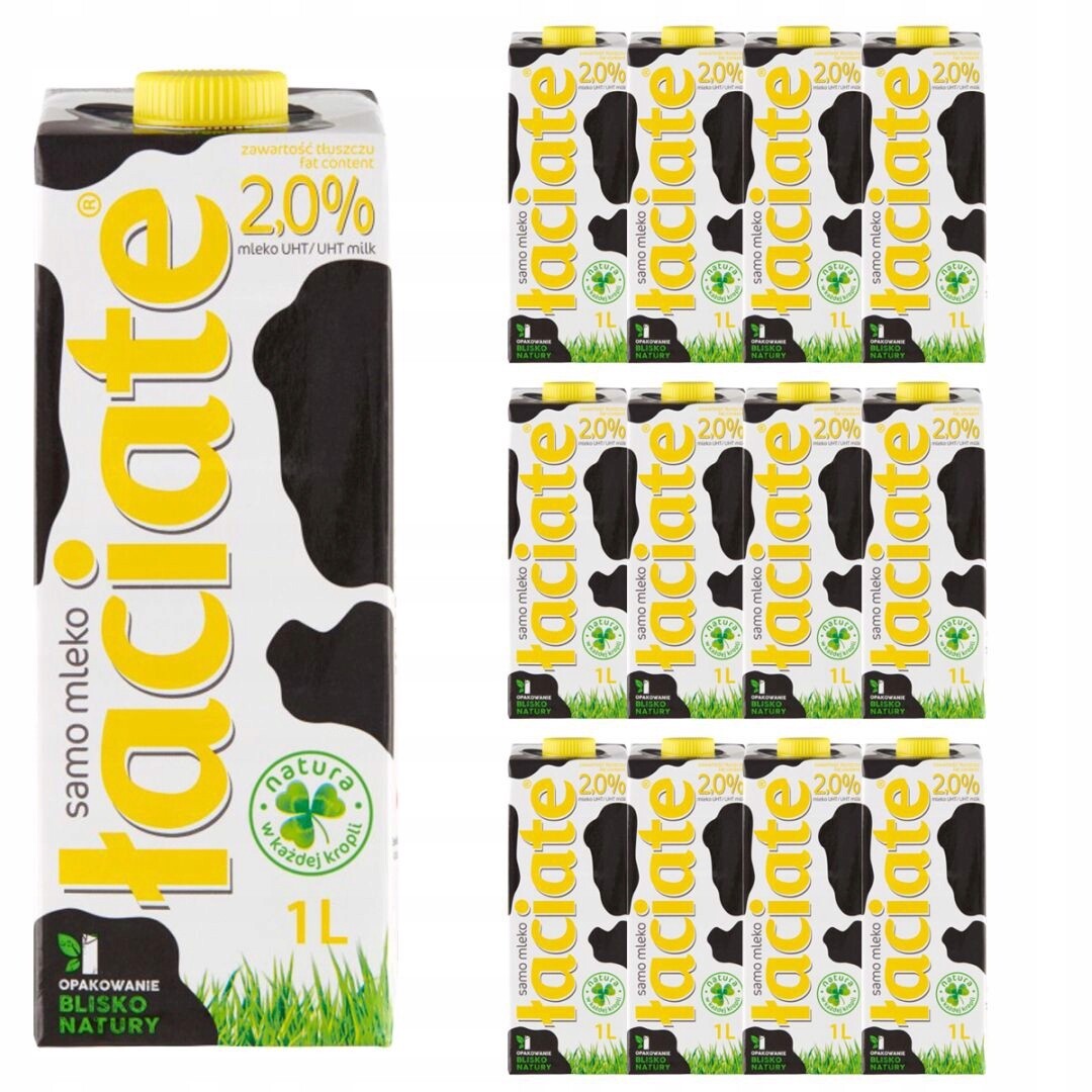 Łaciate Uht mléko 2,0 % 1 l x 12 kusů