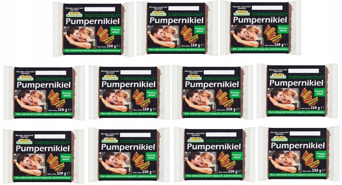 11 x Mestemacher Žitný Chléb Pumpernikiel 250G