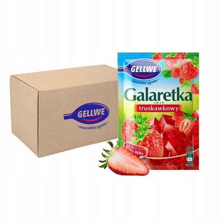 Gellwe Želé jahodová příchuť 72 g x 20 kusů