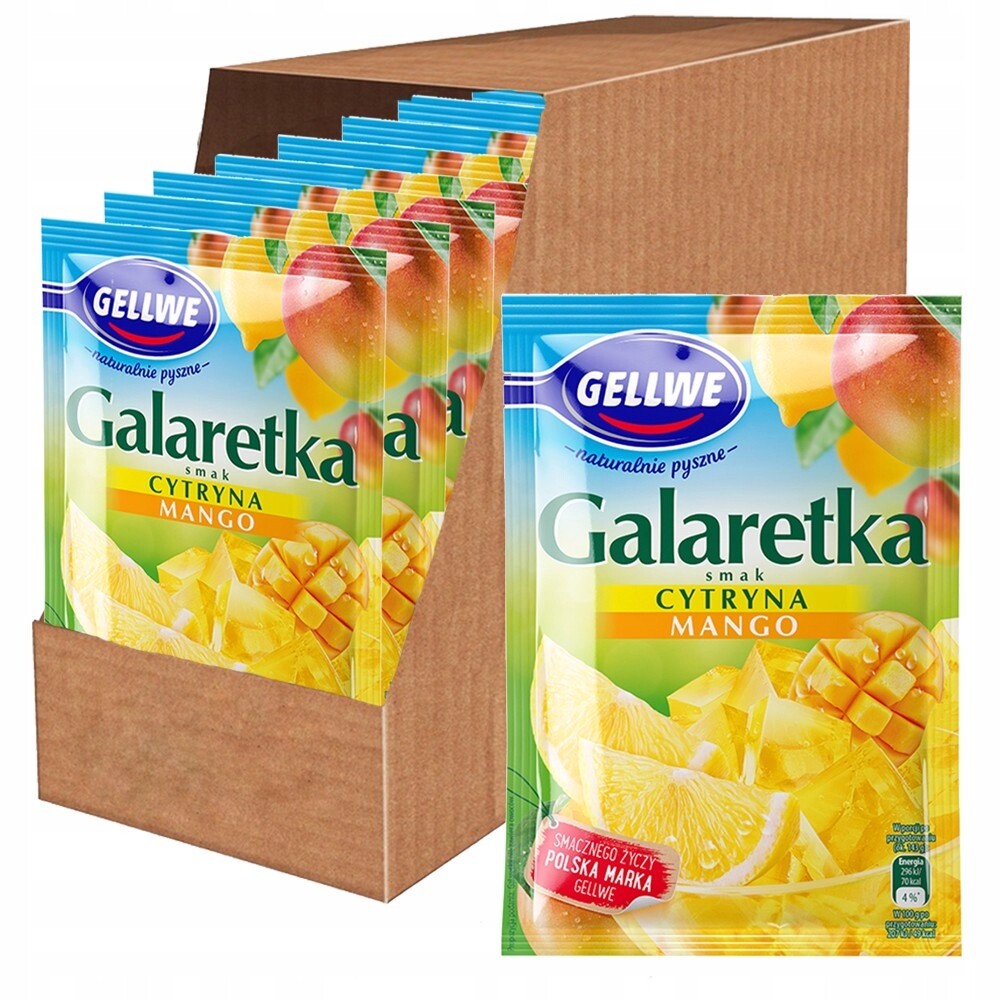 Gellwe Želé s příchutí citron-mango 72 g x 20 kusů