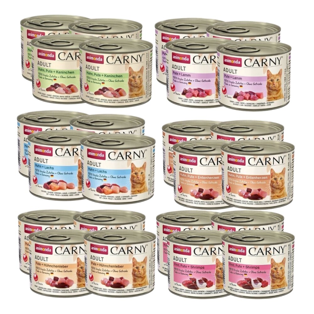 Krmivo mokré pro kočky Animonda Carny Adult mix chutí 24x200 g