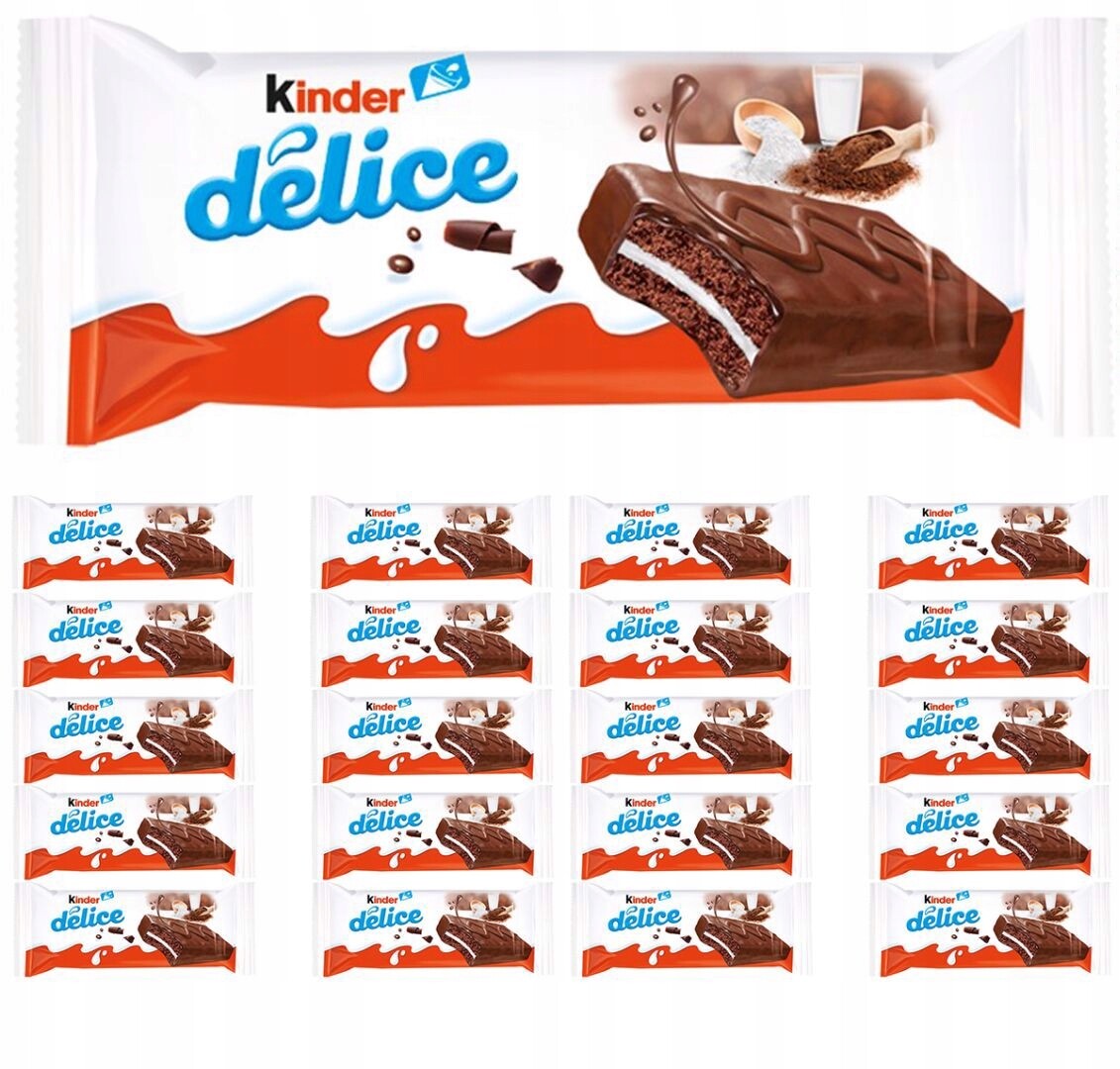 Kinder Delice Kakaový piškot s mléčnou náplní 39 g x 20 kusů