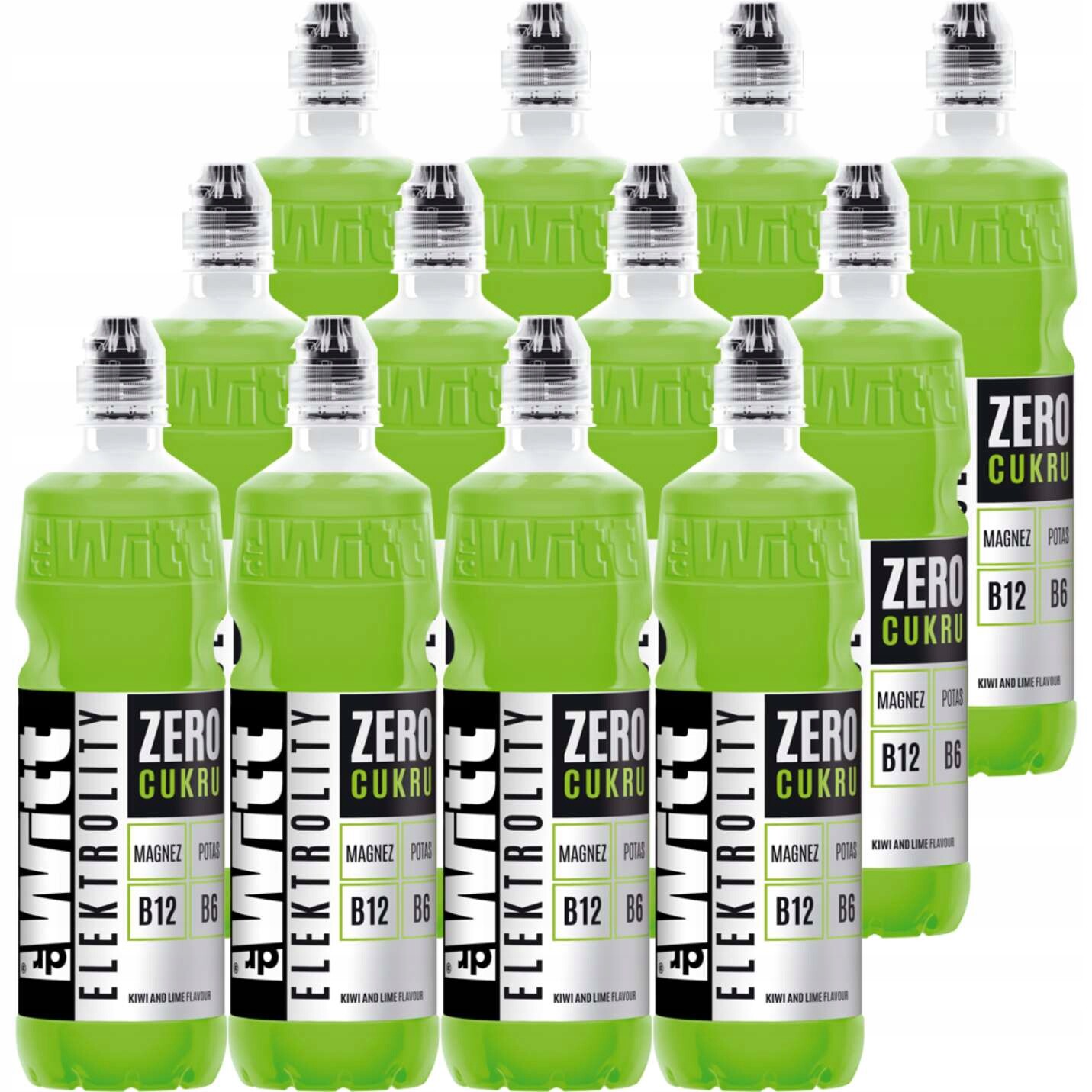 DrWitt Nápoj elektrolyty nula s příchutí kiwi a limetky 750 ml x 12 kusů