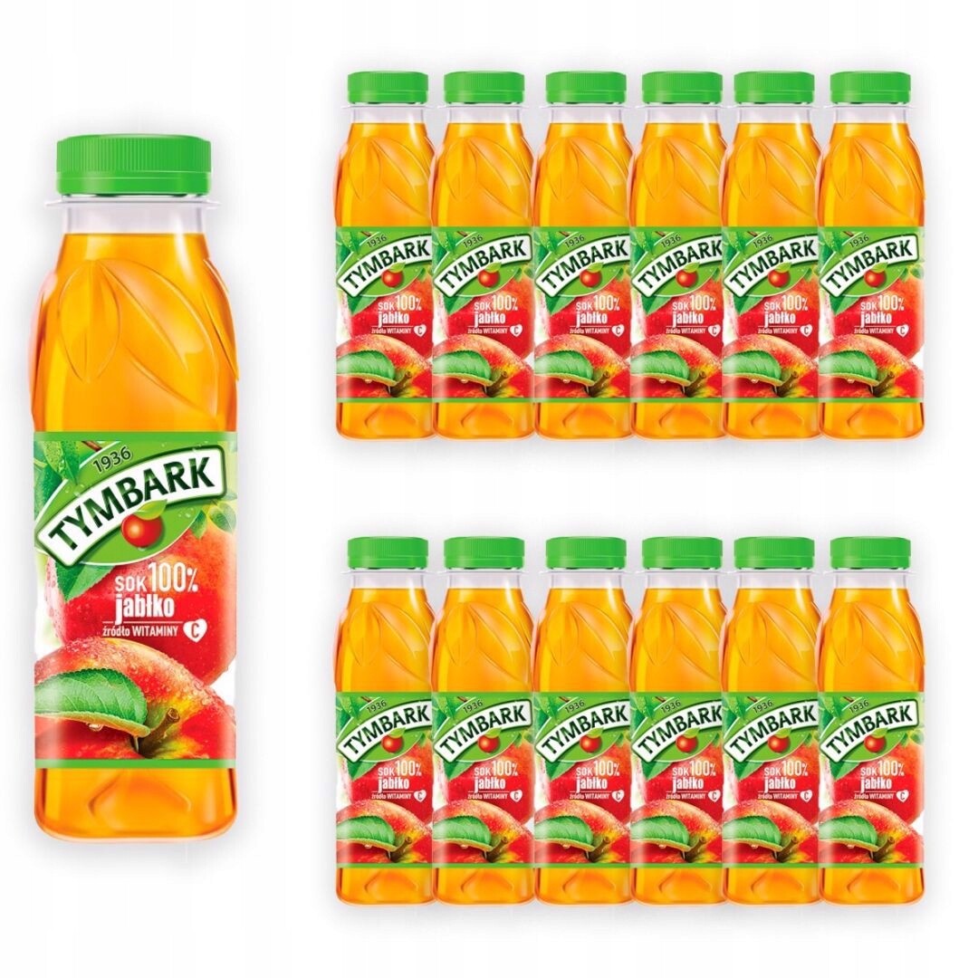 Tymbark Šťáva 100% jablko 300 ml x 12 kusů