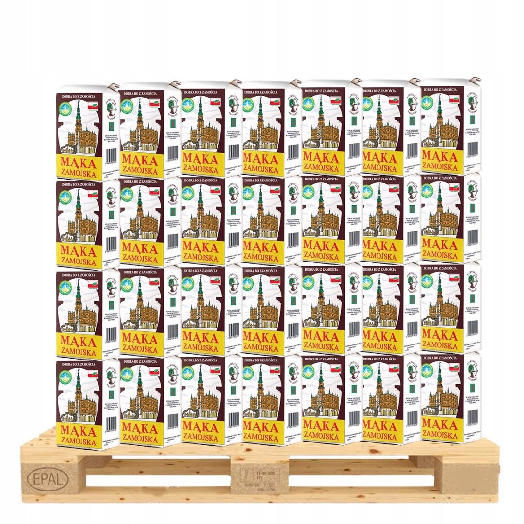 Zamojska Pšeničná mouka Typ 450 Náhradní paleta 1 kg x 880 kusů