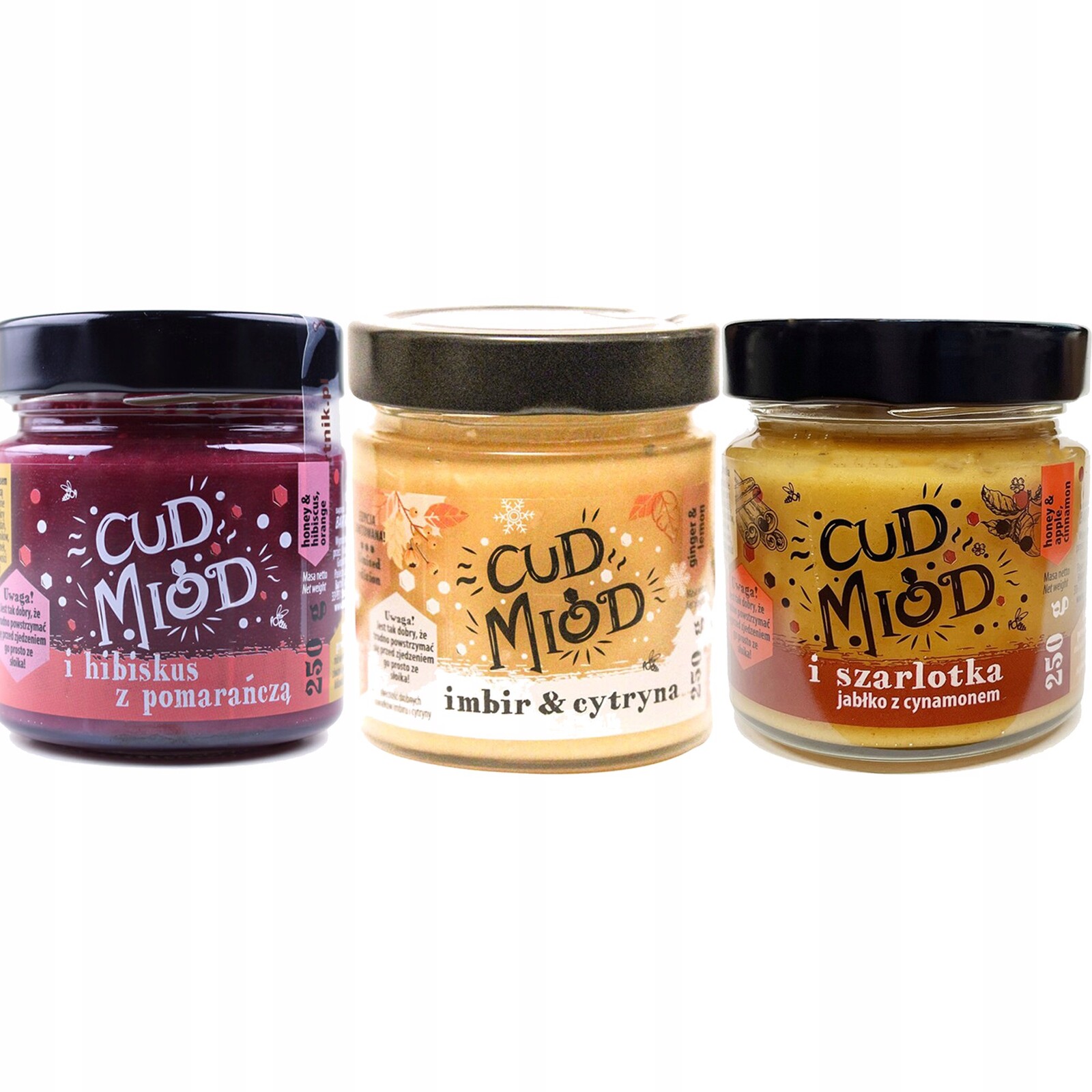 Bartnik Cud Med Sada 3 příchutí 250 g x 3 kusy