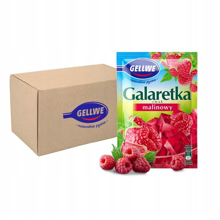 Gellwe Želé malinová příchuť 72 g x 20 kusů