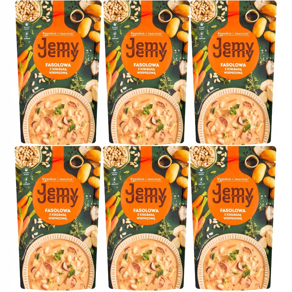 Jíme fazolovou s vepřovou klobásou 450 g x 6 kusů