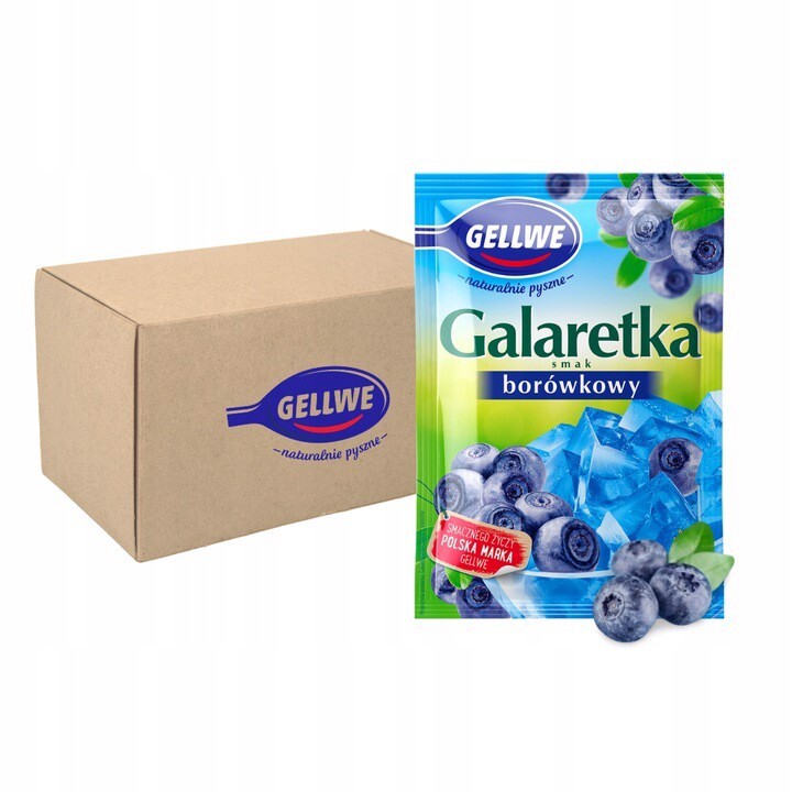 Gellwe Želé borůvková příchuť 72 g x 20 kusů
